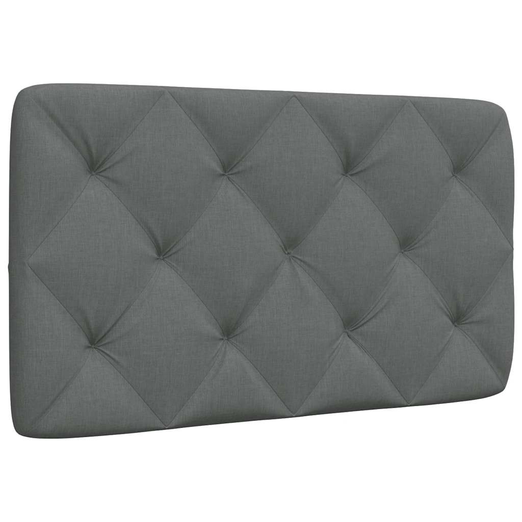 vidaXL Headboard Cushion Dark Grey 80 cm Fabric