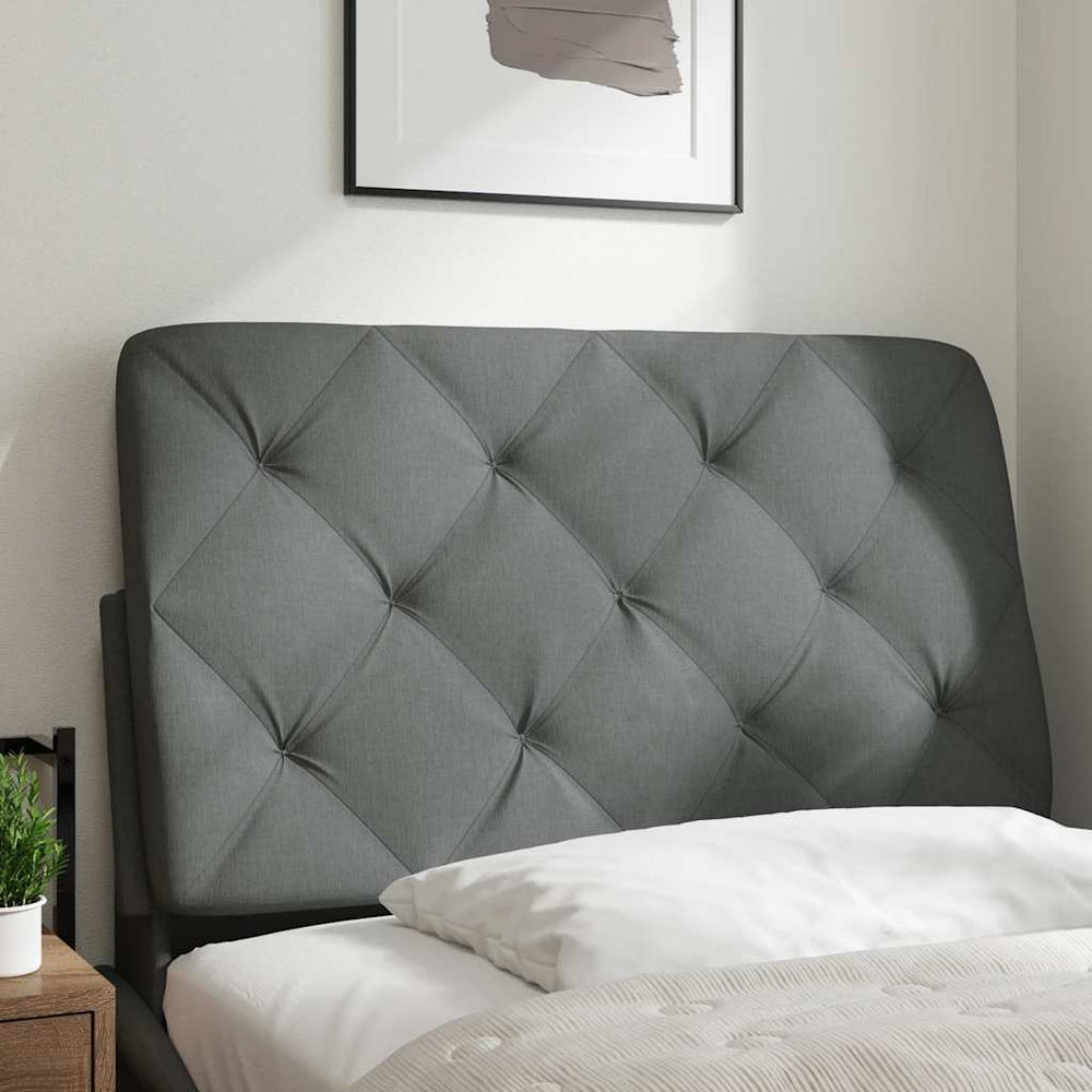 vidaXL Headboard Cushion Dark Grey 80 cm Fabric