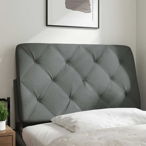 vidaXL Headboard Cushion Dark Grey 80 cm Fabric
