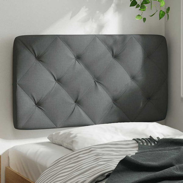 vidaXL Headboard Cushion Dark Grey 80 cm Fabric