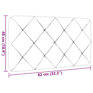 vidaXL Headboard Cushion Dark Grey 80 cm Fabric