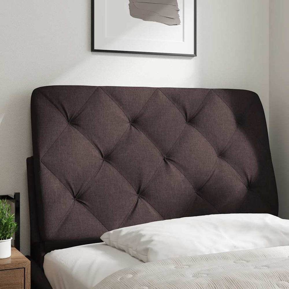 vidaXL Headboard Cushion Dark Brown 80 cm Fabric