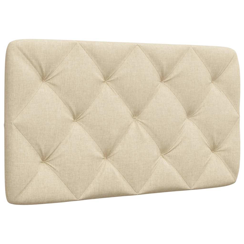 vidaXL Headboard Cushion Cream 80 cm Fabric