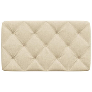 vidaXL Headboard Cushion Cream 80 cm Fabric