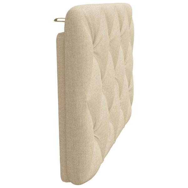 vidaXL Headboard Cushion Cream 80 cm Fabric