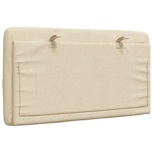 vidaXL Headboard Cushion Cream 80 cm Fabric