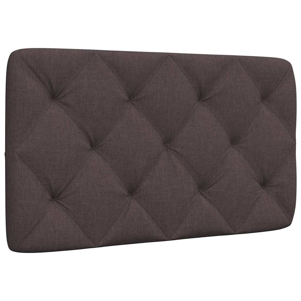 vidaXL Headboard Pillow Dark Brown 90 cm Fabric
