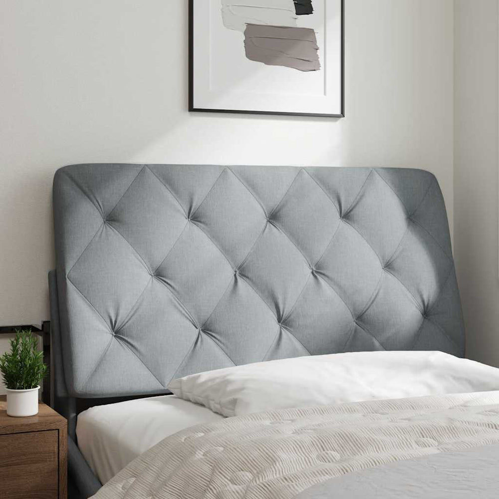 vidaXL Headboard Cushion Light Grey 100 cm Fabric