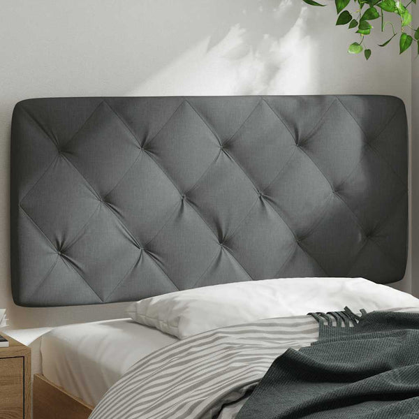vidaXL Headboard Cushion Dark Grey 100 cm Fabric