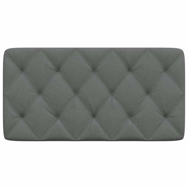 vidaXL Headboard Cushion Dark Grey 100 cm Fabric