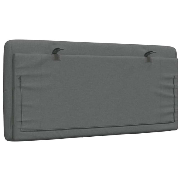 vidaXL Headboard Cushion Dark Grey 100 cm Fabric