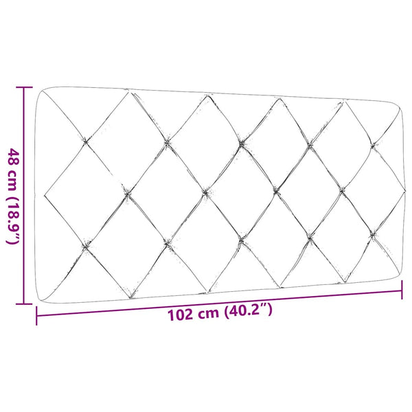 vidaXL Headboard Cushion Dark Grey 100 cm Fabric