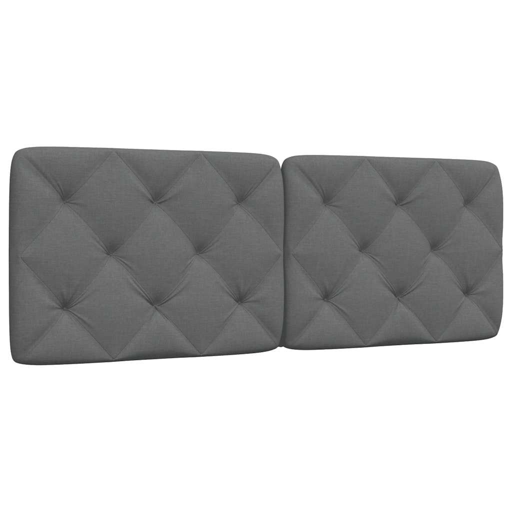vidaXL Headboard Cushion Dark Gray 120 cm Fabric