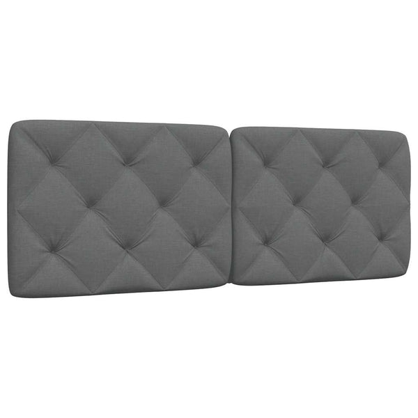 vidaXL Headboard Cushion Dark Gray 120 cm Fabric