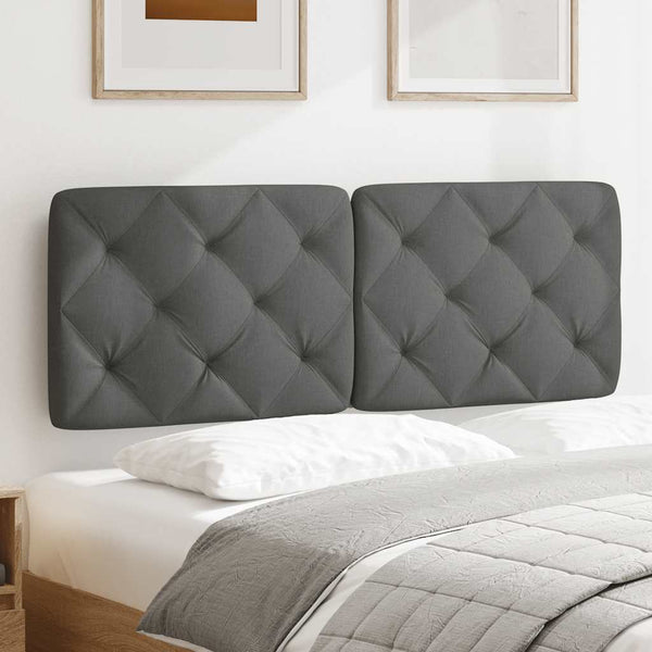 vidaXL Headboard Cushion Dark Gray 120 cm Fabric