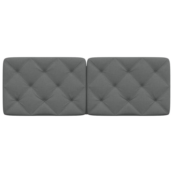 vidaXL Headboard Cushion Dark Gray 120 cm Fabric
