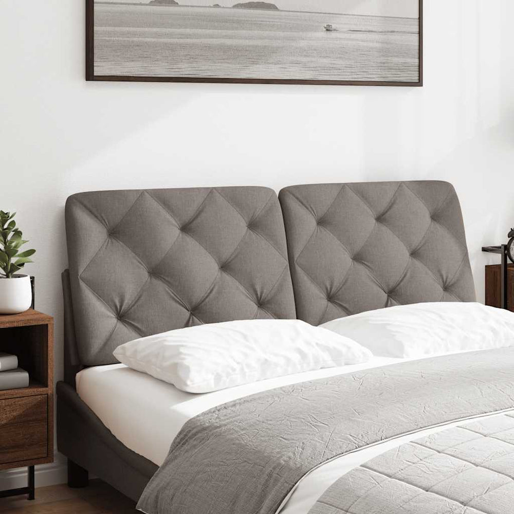 vidaXL Headboard Cushion Taupe 120 cm Fabric