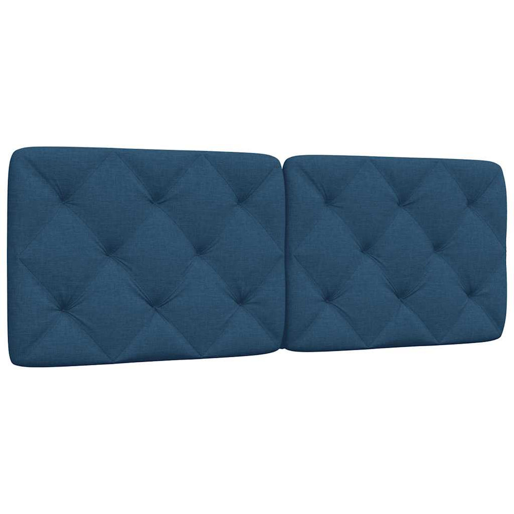 vidaXL Headboard Cushion Blue 120 cm Fabric