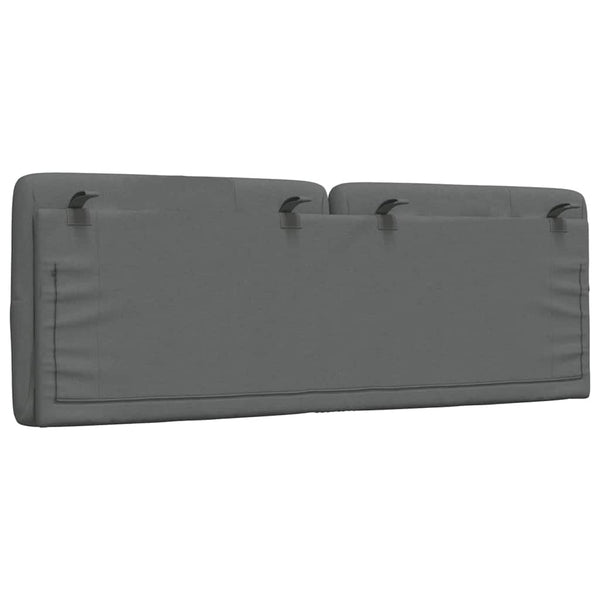 vidaXL Headboard Cushion Dark Grey 140 cm Fabric
