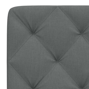 vidaXL Headboard Cushion Dark Grey 140 cm Fabric