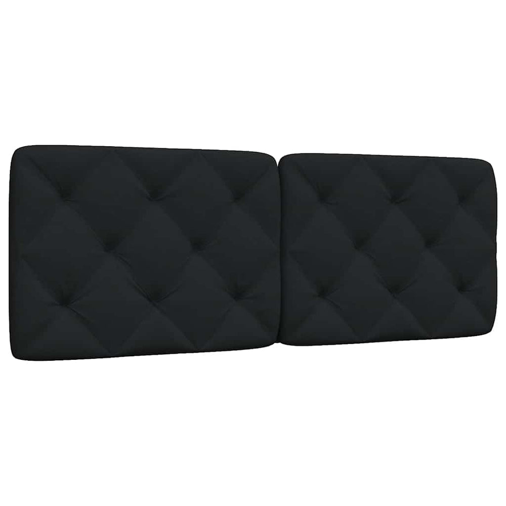 vidaXL Headboard Cushion Black 140 cm Fabric