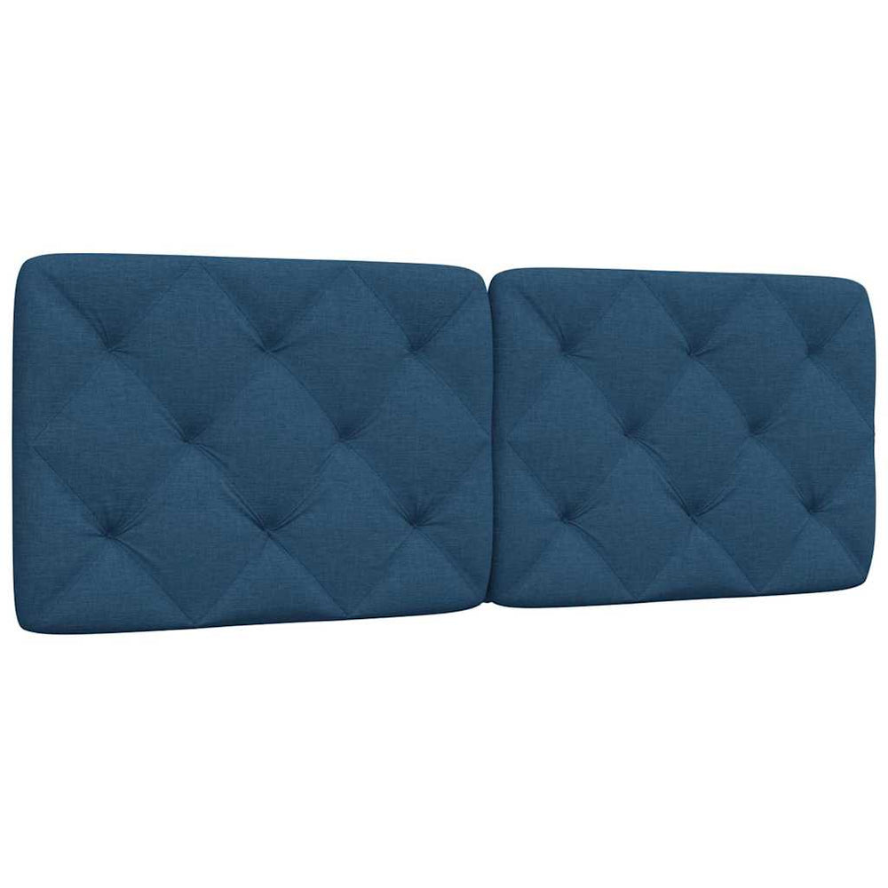 vidaXL Headboard Cushion Blue 140 cm Fabric