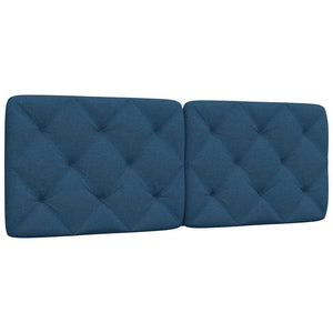 vidaXL Headboard Cushion Blue 140 cm Fabric