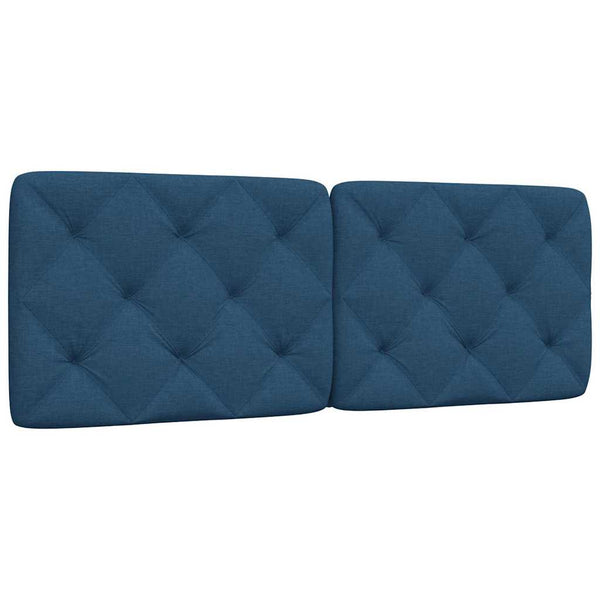 vidaXL Headboard Cushion Blue 140 cm Fabric