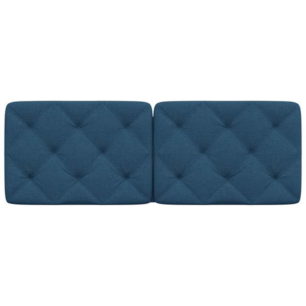 vidaXL Headboard Cushion Blue 140 cm Fabric