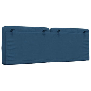 vidaXL Headboard Cushion Blue 140 cm Fabric