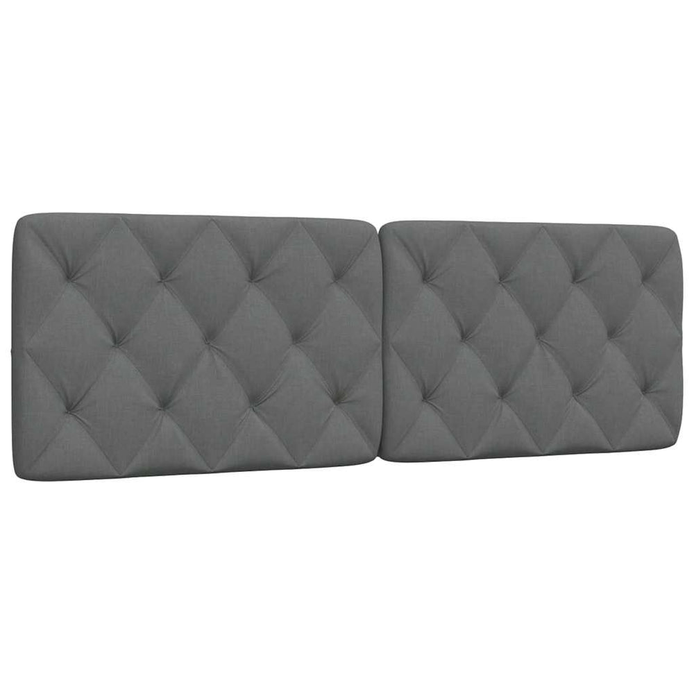 vidaXL Headboard Cushion Dark Grey 160 cm Fabric