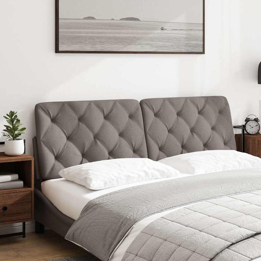 vidaXL Headboard Cushion Taupe 160 cm Fabric