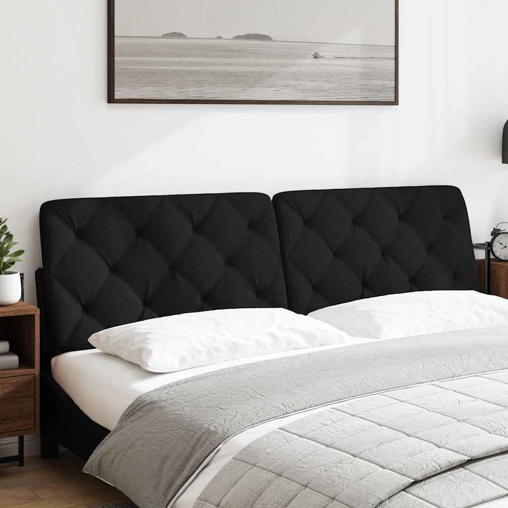 vidaXL Headboard Cushion Black 180 cm Fabric