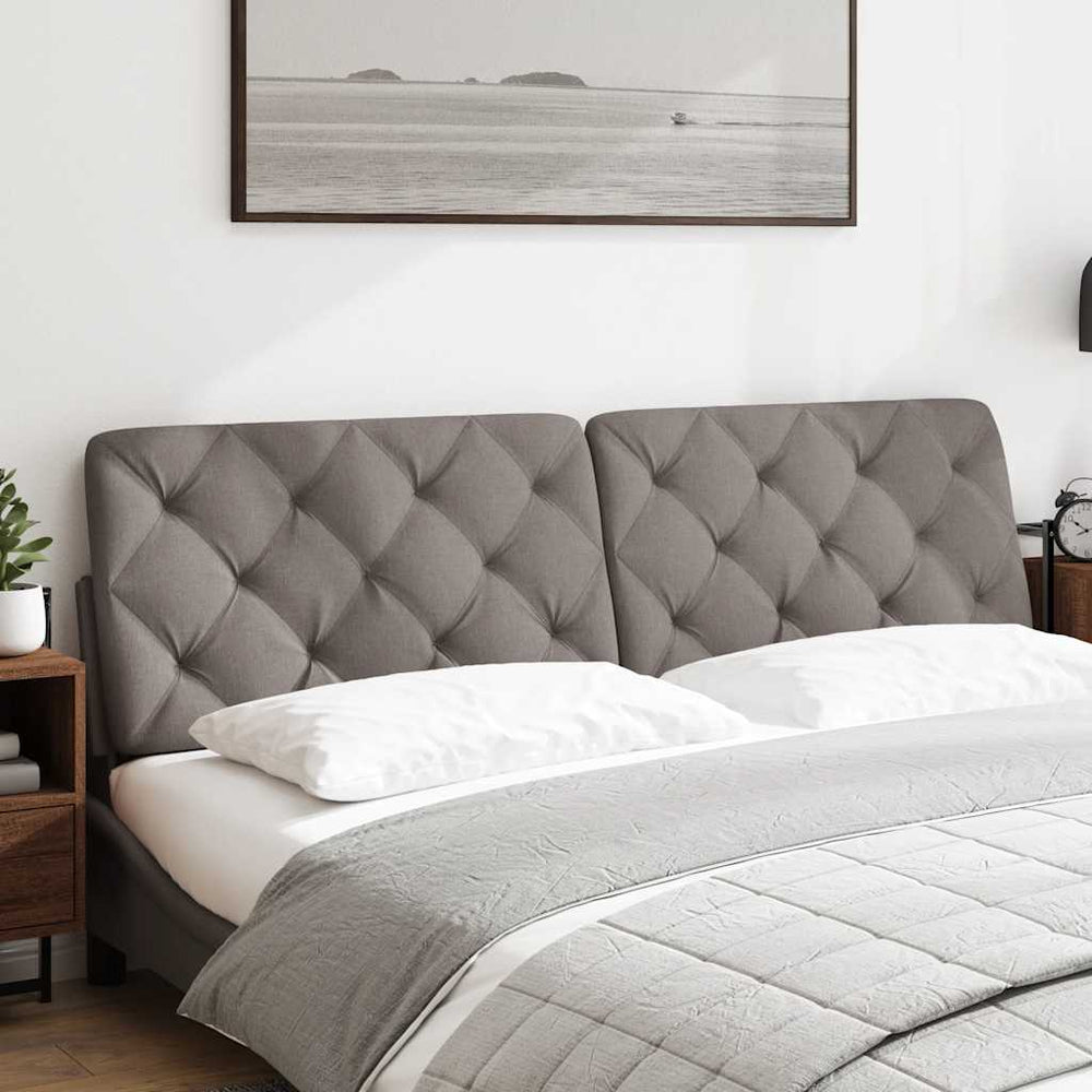 vidaXL Headboard Cushion Taupe 180 cm Fabric