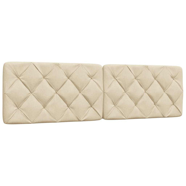 vidaXL Headboard Cushion Cream 180 cm Fabric