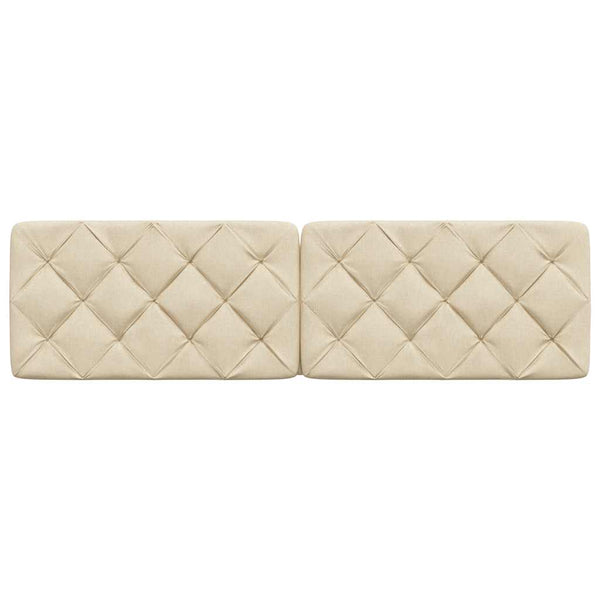 vidaXL Headboard Cushion Cream 180 cm Fabric