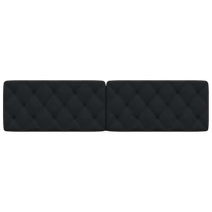 vidaXL Headboard Cushion Black 200 cm Fabric