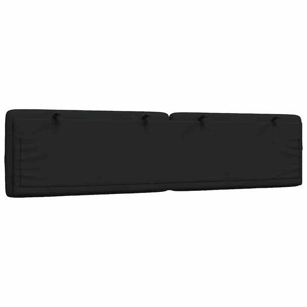 vidaXL Headboard Cushion Black 200 cm Fabric
