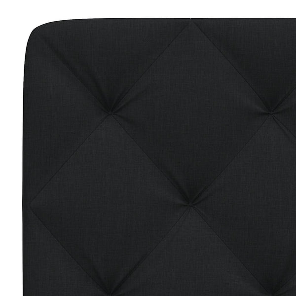 vidaXL Headboard Cushion Black 200 cm Fabric