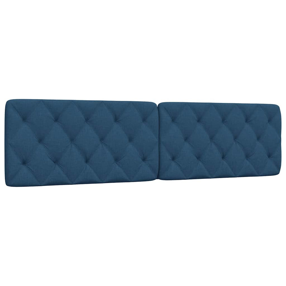 vidaXL Headboard Cushion Blue 200 cm Fabric
