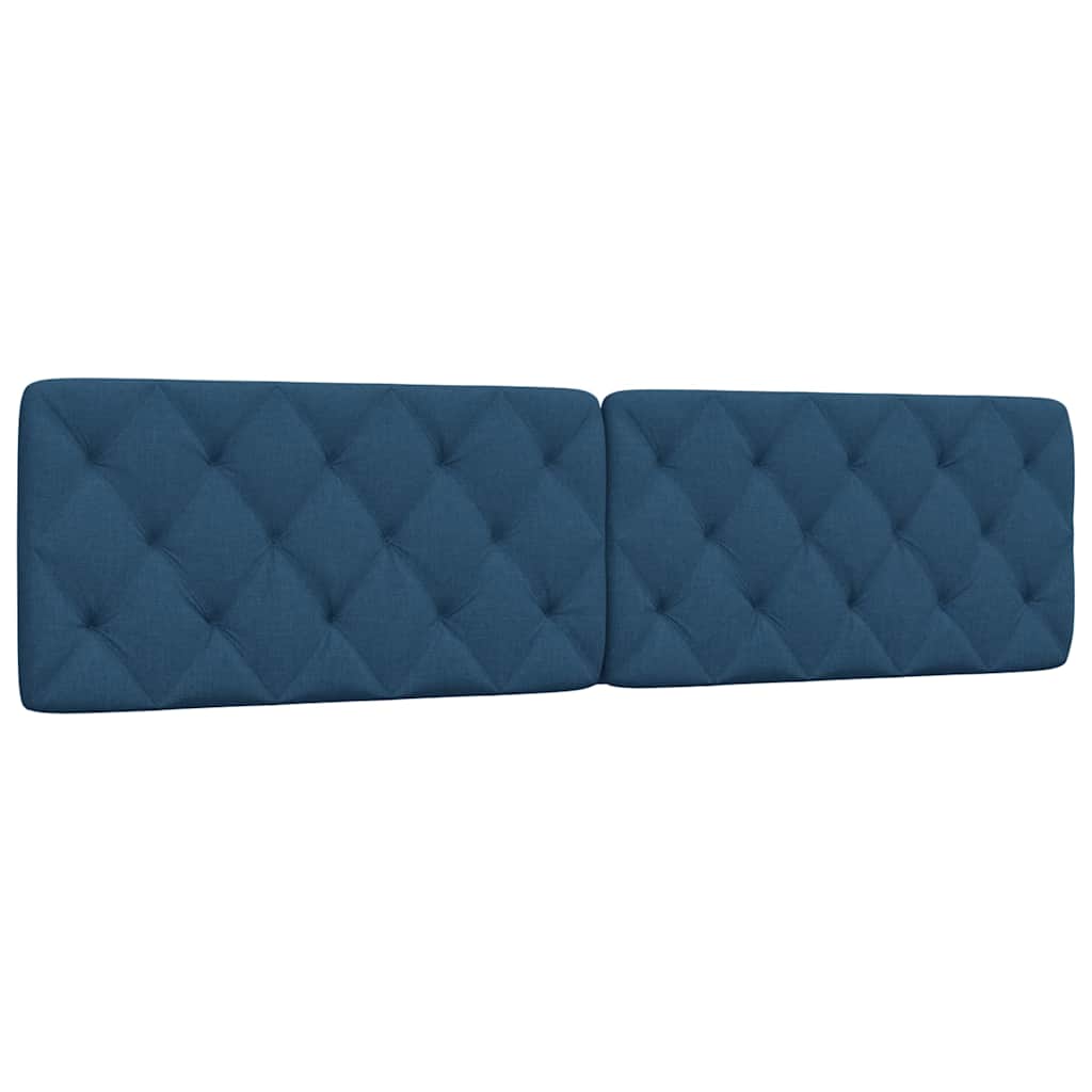 vidaXL Headboard Cushion Blue 200 cm Fabric