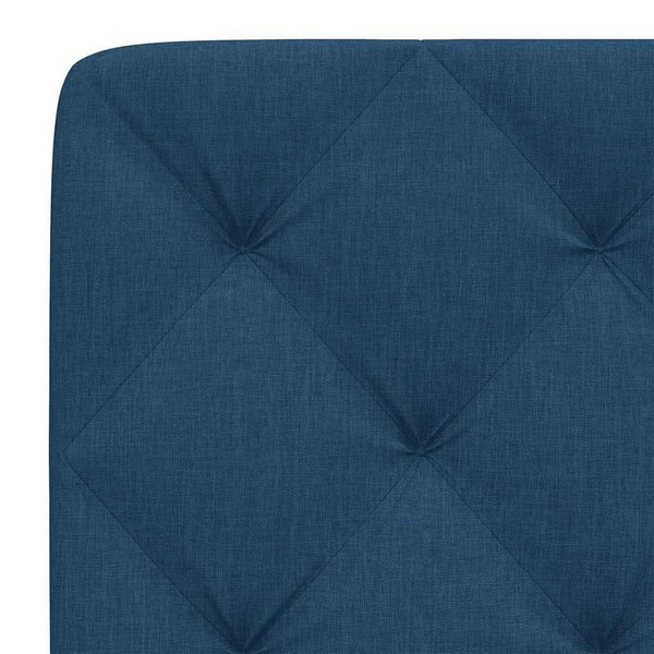 vidaXL Headboard Cushion Blue 200 cm Fabric