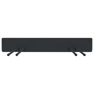 Gerätehalter Wandmontage Schwarz 4er Set