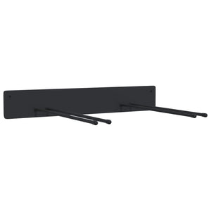 Gerätehalter Wandmontage Schwarz 4er Set