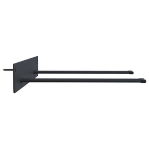 Gerätehalter Wandmontage Schwarz 4er Set