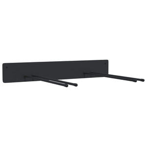Gerätehalter Wandmontage, 8er Set, Schwarz