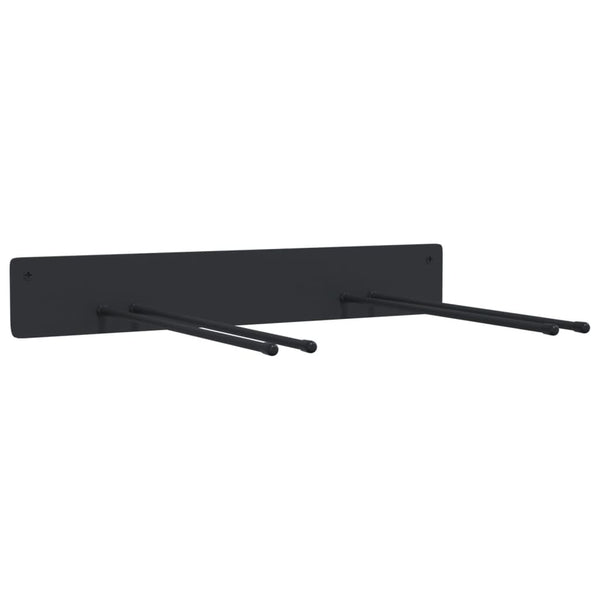 Gerätehalter Wandmontage, 8er Set, Schwarz