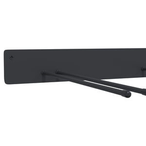 Gerätehalter Wandmontage, 8er Set, Schwarz
