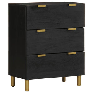 vidaXL Sideboards 2 pcs. Black 60x33x75 cm Engineered Wood
