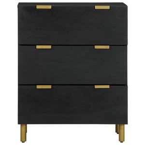 vidaXL Sideboards 2 pcs. Black 60x33x75 cm Engineered Wood